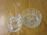 Lot of 3 Crystal Glass Items