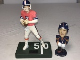 Lot of 2 JOHN ELWAY Figures-Bobblehead and talking