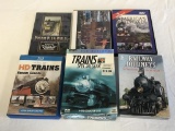 Lot of 9 DVD, BLU-RAY Train Videos-Steam, Railroad