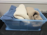 Box Lot of Fleece Blanket Material