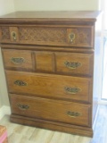 Vintage Wood 4 Drawer Dresser