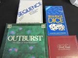 Lot of 4 Games Sequence, Outburst, Trivial Pursuit