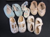 Lot of 5 Pairs of Vintage Baby Shoes