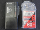Sony Micro Cassette Recorder with Extra Tapes