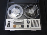 Vintage Lloyds Reel to Reel Tape Player in Case