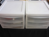 Lot of 2-3 Drawer Containers of Miscellaneous Item