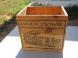 Lawrence Winery wood crate