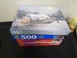 Lot of 4 Scenery Jig Saw Puzzles