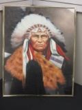 20 X 16 inch Picture of an Indian Chief