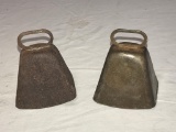 Lot of 2 Vintage Cow Bells 3 1/2