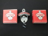 Lot of 2 VTG Coca Cola Wall Mount Bottle Openers