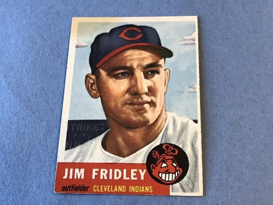 1953 Topps Baseball #187 JIM FRIDLEY Indian