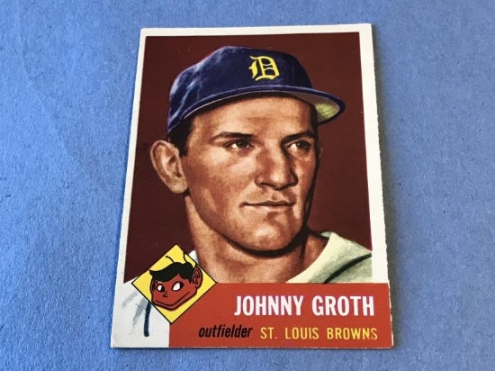 1953 Topps Baseball #36 JOHNNY GROTH Browns