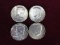 Lot of 3 1968 and 1 1967 JFK Silver Half Dollars