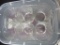 Box Lot of 6 @ 4 inch Glass Tumblers