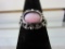 9.25 Silver Ring with Pink Stone 3.3 Grams