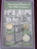 Lot of American 4 Dimes of the 20th Century