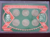 Lot of 6 American Frontier Indian Head Nickel Set