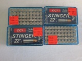 Lot of 200 CCI Stinger 22LR Rounds