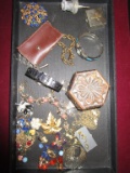 Tray Lot of Costume Jewelry