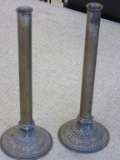 Pair of Vintage Derby CO Silver Plate Candlesticks