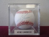 Jose Canseco Autographed Baseball