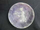 Genuine Incolay Stone Purple Trinket Dish