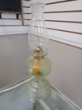 Vintage Glass Kerosene Oil Lamp