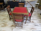 Vintage Circa 1940's Wood Table and Chairs