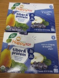 2 Boxes of 8 @ 4oz Happy Tot Fiber & Protein