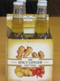 Pack of 4 - 12oz Bottles of Spicy Ginger Soda
