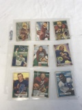 1951 Bowman Football Cards Lot of 9 Cards