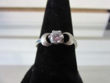 9.25 Silver Ring with Center Stone 3.6 Grams