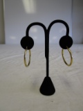 Set of 14K Gold Hoop Earrings