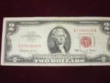 1963 A Series Two Dollar Bill Red Seal