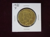1926 D Gold Plated Peace Dollar