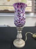 Purple Tile Mosaic Lamp