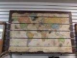 Rand McNally World Map on Pallet