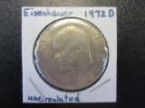 1972 D Uncirculated Eisenhower 40% Silver Dollar