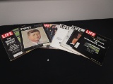 Lot of 5 Vintage Life Magazines and 1 Post