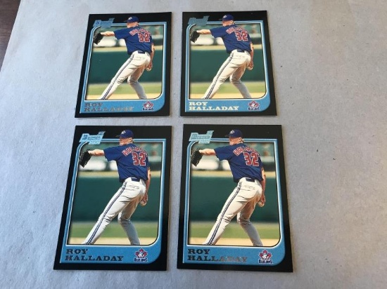 Lot of 4 ROY HALLADAY 1997 Bowman Baseball Rookie