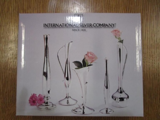 Boxed Set of Vases from International Silver Co.