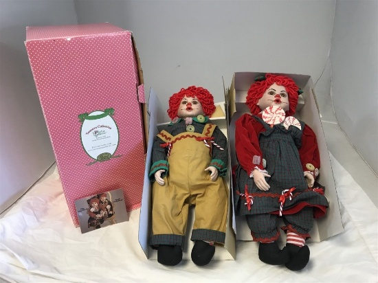 Master & Miss Gingerbread Porcelain Doll Set