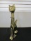 Vintage Brass Cat Statue