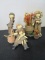 Lot of 3 Stoneware Sculptures of Children