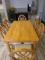 Wood Dining Table w/ 6 Chairs