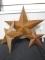 Lot of 3 Decorative Stars