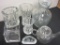 Lot of 7 Miscellaneous Clear Glass Items