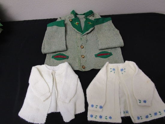 Lot of 3 Vintage Children's Sweaters