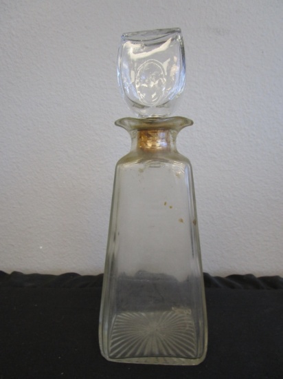Glass Bottle with Double Spout and Cork Lid